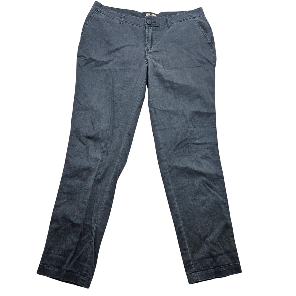 Woolrich Womens Gray Cotton Twill Straight Leg Chino Pants Size 8 HLP0116S